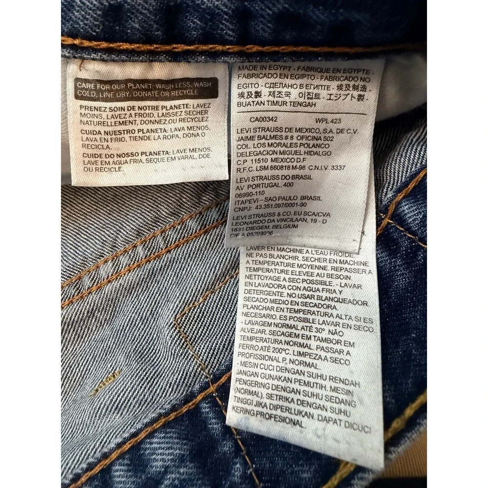 Levi's 550 Relaxed‎ Fit Tapered Leg Mens Jeans 40x30 Medium Wash Denim